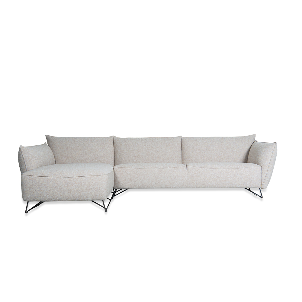 My Home Corner Sofa Trier Sand Frontc