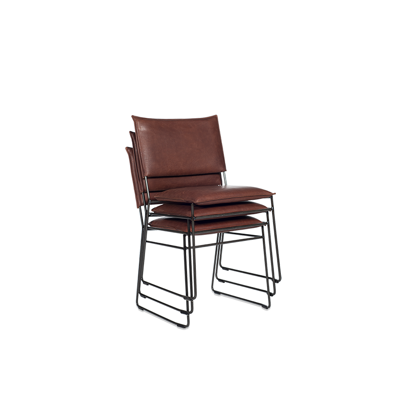 Norman Dining Chair Old Glory Stackable Bonanza British Tan Pers