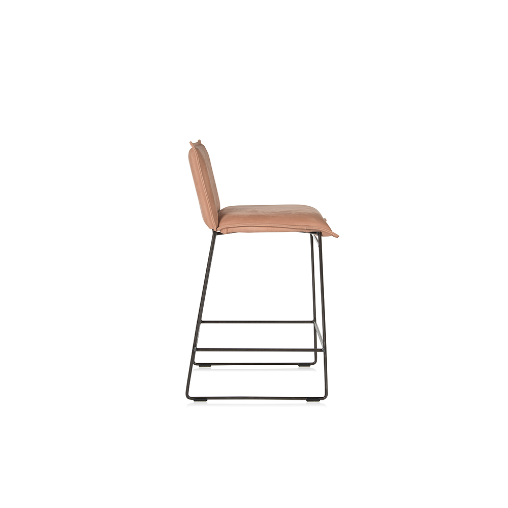 Amy Barstool Without Arm Aurula Pink Side