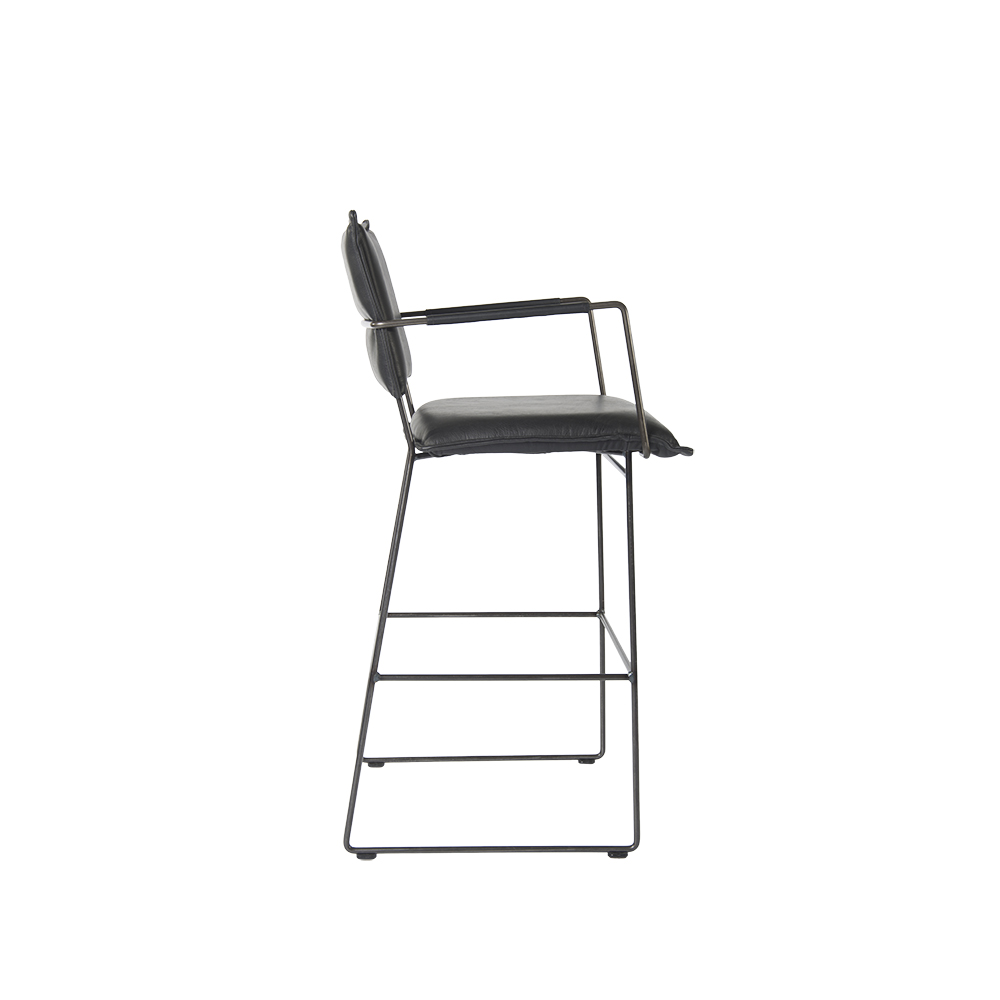 Norman Barstoel Arm Bonaza Black Zij