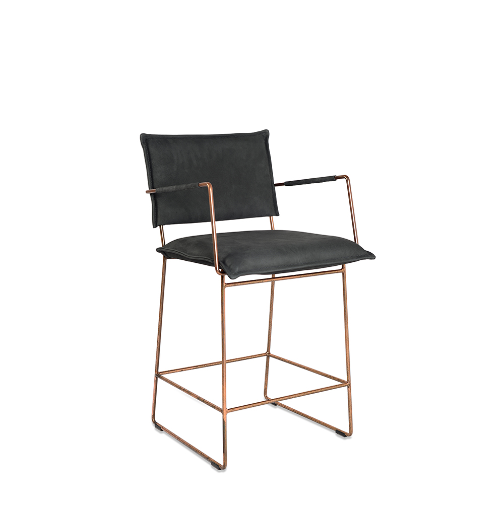 https://jessdesign.b-cdn.netNorman Barstool Without Arm Copper Frame Aurula Black Oblique (2)