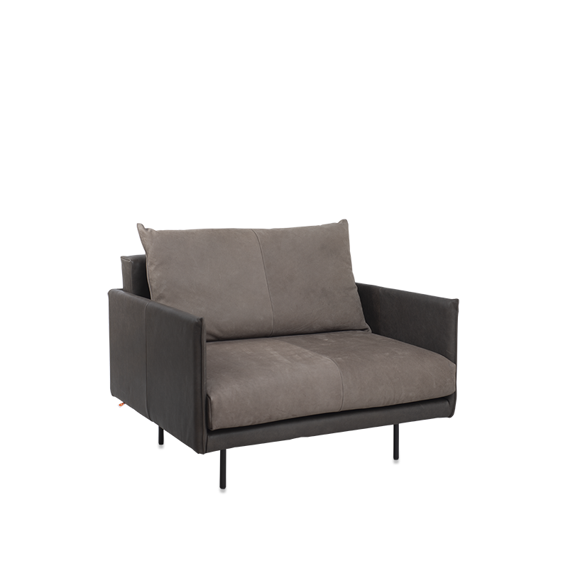 Jazz 1 Seat With Arm, Bonanza Grey Aurula Stone Pers Kopiëren