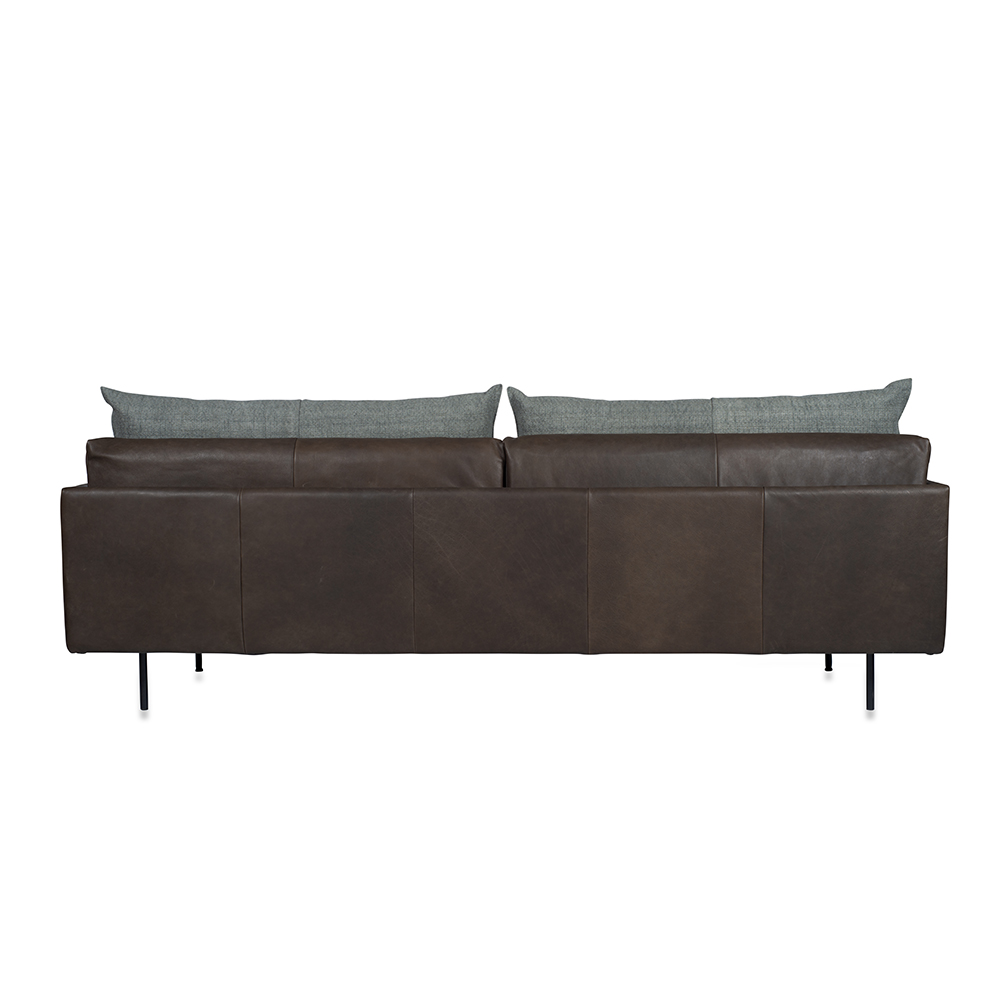 Jazz Sofa With Arm, Bonanza Grey Aurula Stone Back