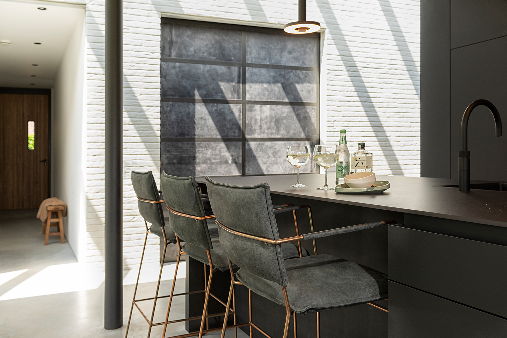 Norman Barstool Copper Aurula Black 1 LR
