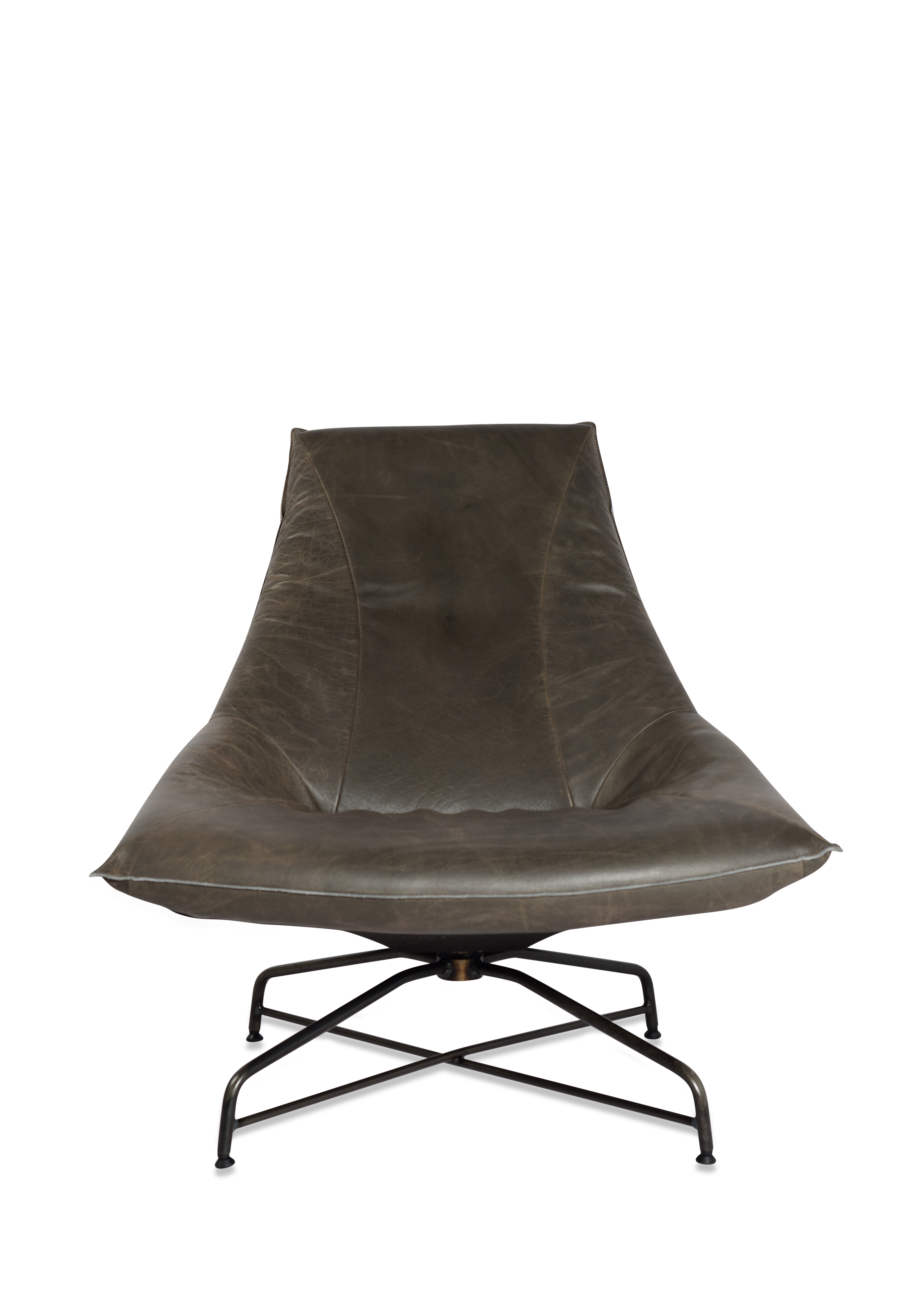 Beal Swivel Lounge Chair Bonanza Grey Old Glory Front (1)