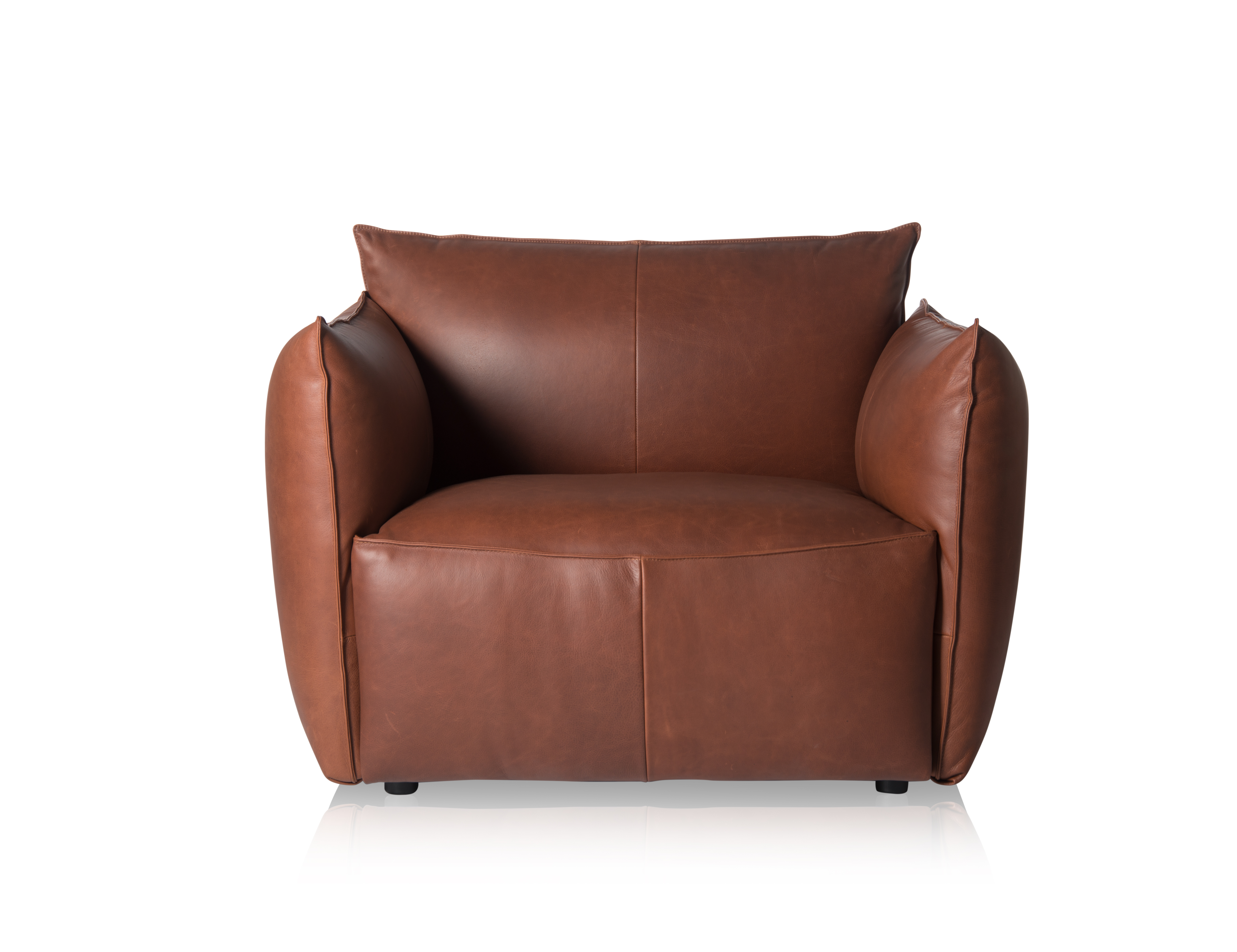 Vasa Loveseat With Low Arms Bonanza Tan Front