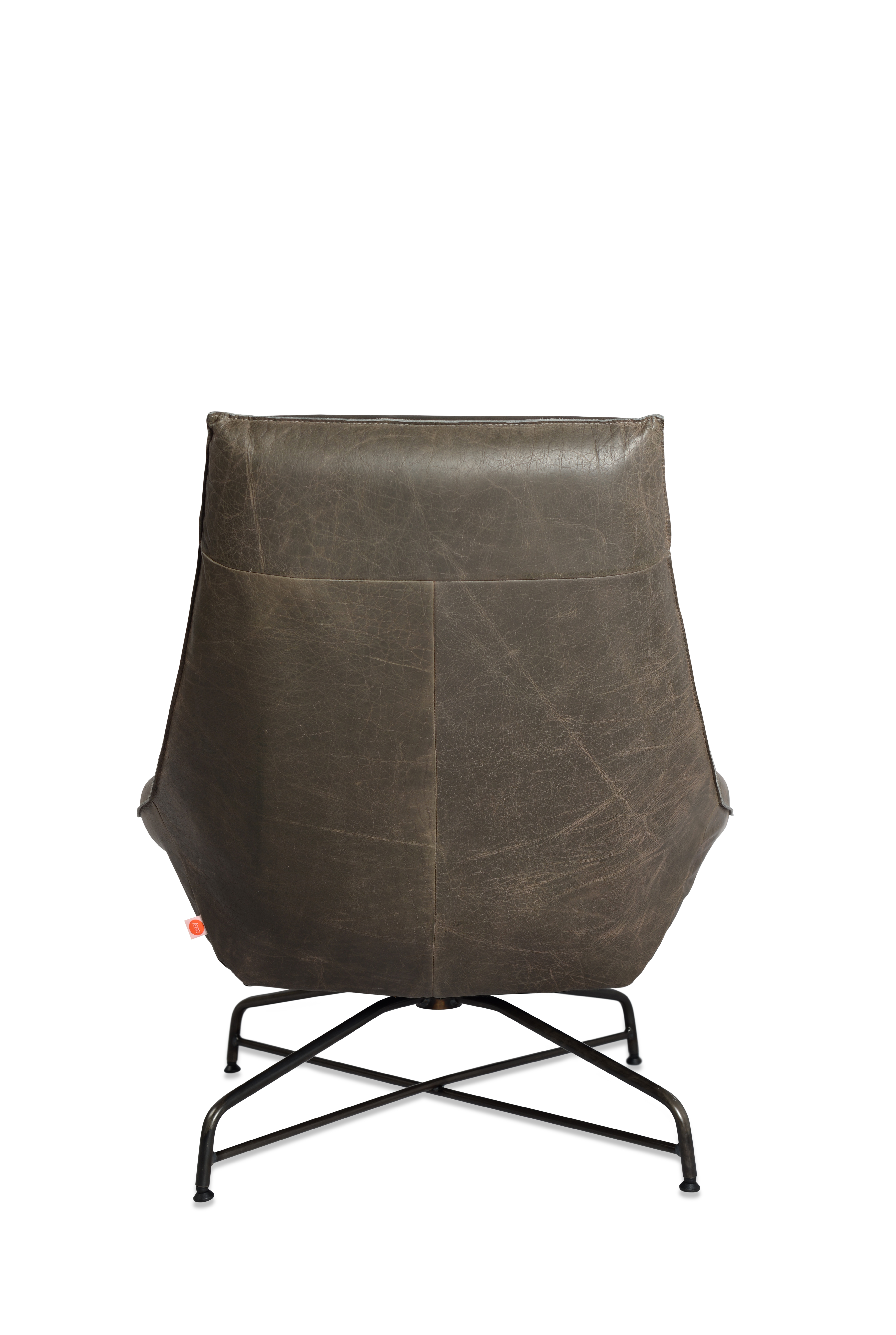 Beal Swivel Lounge Chair Bonanza Grey Old Glory Back (1)